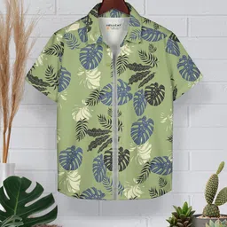 HELLCAT Boys Floral Opaque Printed Casual Shirt-picture-50