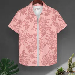 HELLCAT Boys Floral Opaque Printed Casual Shirt-40