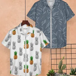 HELLCAT Boys Floral Opaque Printed Casual Shirt-40