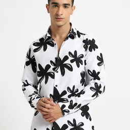 Banana Club Men Classic Floral Printed Casual Shirt-image-20