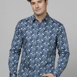 Celio Ethnic Motifs Printed Cotton Casual Shirt-picture-11