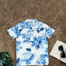 The Lion and The Fish Boys Comfort Floral Opaque Printed Casual Shirt-image-31