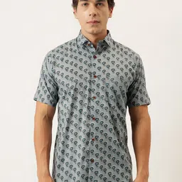 MILLENNIAL MEN Comfort Floral Printed Cotton Casual Shirt-picture-46