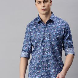 ZEDD Floral Printed Cotton Casual Shirt-image-14
