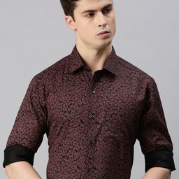 ZEDD Floral Printed Cotton Formal Shirt-image-33