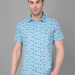 Canary London Smart Slim Fit Floral Printed Casual Cotton Shirt-picture-28