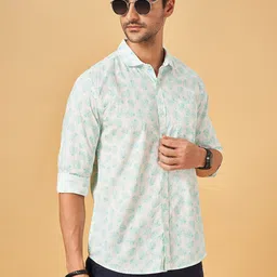 BYFORD by Pantaloons Slim Fit Floral Printed Cotton Casual Shirt-picture-0