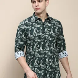 INVICTUS Club Micro Ditsy Printed Cotton Formal Shirt-image-72
