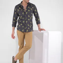 Numero Uno Slim Fit Tropical Printed Casual Shirt-image-62