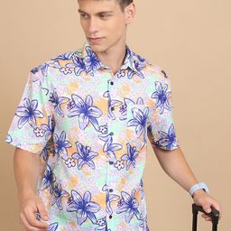 HIGHLANDER Floral Printed Oversized Casual Shirt-image-30