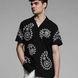 Jack & Jones Men Floral Opaque Printed Casual Shirt-picture-1