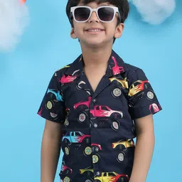 Polka Tots Boys Modern Graphic Printed Opaque Casual Shirt-image-96