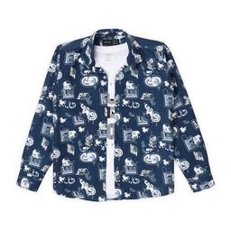 CAVIO Boys Standard Conversational Printed Pure Cotton Shirt With T-Shirt-picture-2