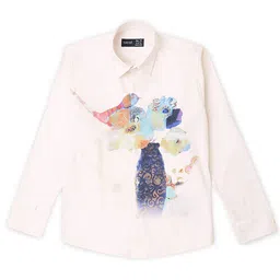 CAVIO Boys Standard Opaque Abstract Printed Cotton Casual Shirt-image-5