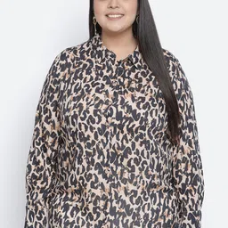 Oxolloxo Women Multicoloured Animal Opaque Printed Casual Shirt-picture-16