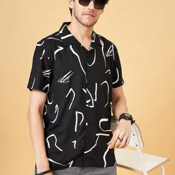 YU by Pantaloons Abstract Printed Opaque Casual Shirt-image-9
