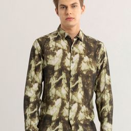 Snitch Men Straight Skinny Fit Opaque Printed Casual Shirt-picture-14