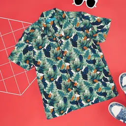 YU by Pantaloons Boys Spread Collar Short Sleeves Printed Casual Shirt-image-99