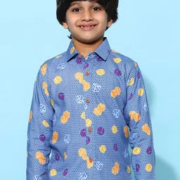 TALES & STORIES Boys Geometric Printed Casual Shirt-image-96