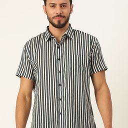 JAVINISHKA Striped Classic Pure Cotton Casual Shirt-image-75