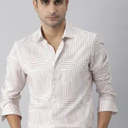 RARE RABBIT Men Rotary Slim Fit Abstract Printed Shirt-image-22