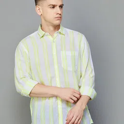 CODE by Lifestyle Men Opaque Striped Casual Shirt-image-7