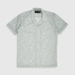 CAVIO Boys Standard Opaque Striped Cotton Casual Shirt-image-3