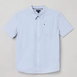 Tommy Hilfiger Boys Opaque Striped Casual Shirt-image-83