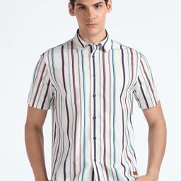 Flying Machine Striped Classic Casual Shirt-picture-23