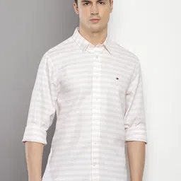 Tommy Hilfiger Horizontal Striped Pure Cotton Casual Shirt-image-62