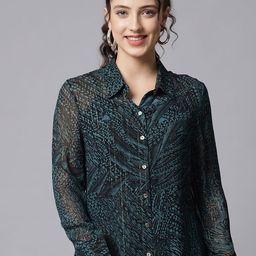 Beatnik Women Printed Georgette Casual Shirt-image-48