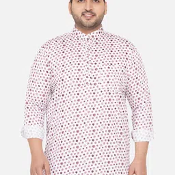 John Pride Men Plus Size Printed Casual Cotton Shirt-image-53