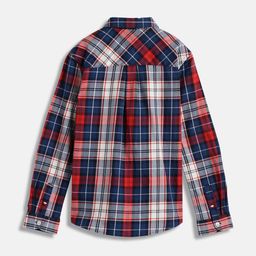 Tommy Hilfiger Boys Tartan Checked Spread Collar Casual Shirt-picture-36