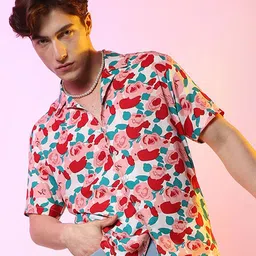 Campus Sutra Classic Floral Printed Casual Shirt-picture-41