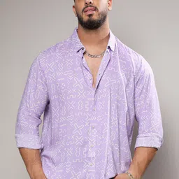 Instafab Plus Geometric Printed Classic Casual Shirt-picture-19