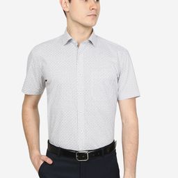 JADE BLUE Men Printed Formal Cotton Shirt-image-77