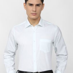 Van Heusen Checked Pure Cotton Formal Shirt-image-43
