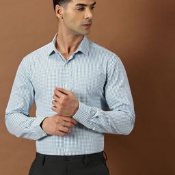 INVICTUS Men Micro Checks Slim Fit Formal Shirt-image-54