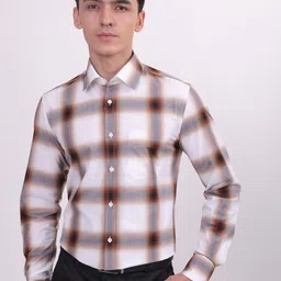 LOUIS STITCH Comfort Checked Cotton Formal Shirt-picture-47