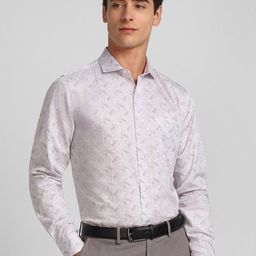 Allen Solly Cutaway Collar Full Sleeves Printed Slim Fit Cotton Formal Shirt-image-45