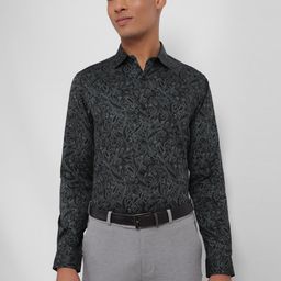 Allen Solly Slim Fit Floral Printed Spread Collar Cotton Formal Shirt-image-27