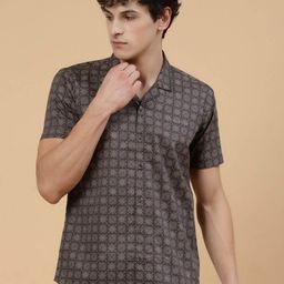 JADEBERRY Standard Ethnic Motifs Printed Club Collar Cotton Casual Shirt-image-41