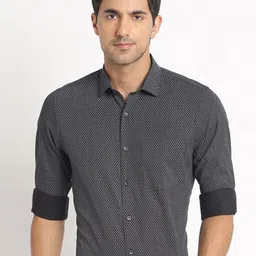 Turtle Standard Micro Ditsy Printed Formal Shirt-image-36