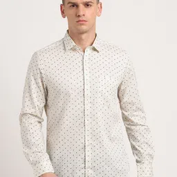 Turtle Standard Micro Ditsy Printed Pure Cotton Formal Shirt-image-70