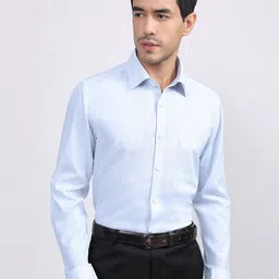 LOUIS STITCH Comfort Spread Collar Cotton Formal Shirt-image-48