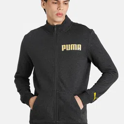 Puma Men Slim Fit Solid Brand Logo Sweatshirt-image-93