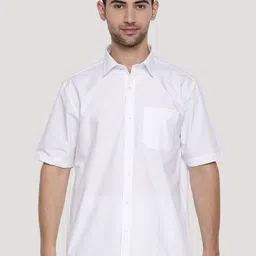 Ramraj Spread Collar Regular Fit Semi Sheer Cotton Casual Shirt-image-50