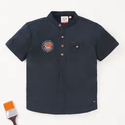 Ed-a-Mamma Boys Band Collar Opaque Casual Shirt-image-41