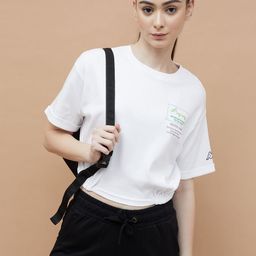 Kappa Women Graphic Printed Round Neck Cotton T-shirt-image-51
