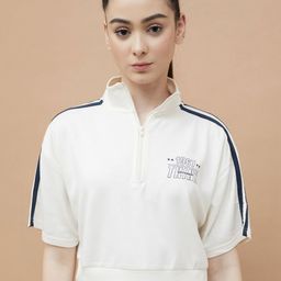 Kappa Women Printed High Neck T-shirt-image-68